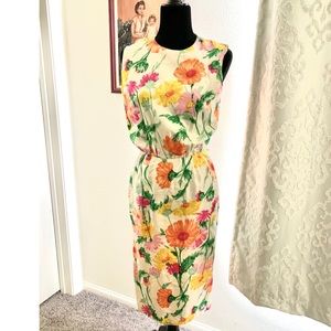 Early 1960s vintage silk dress